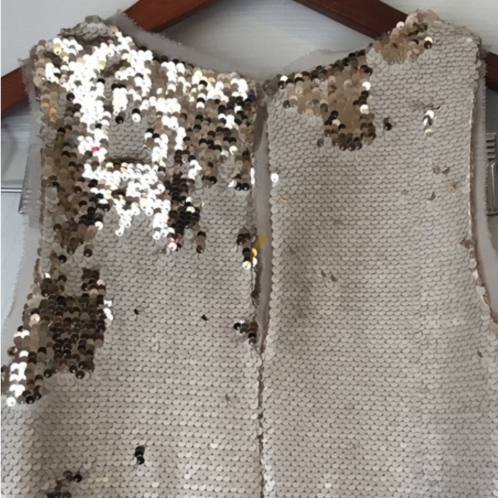 RACHEL ROY GOLD SEQUIN SWING DRESS   NWT - Picture 7 of 9